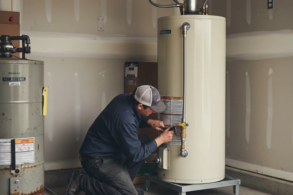 Water heater and shutoff valve replacement in Shepherd